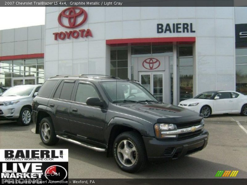 Graphite Metallic / Light Gray 2007 Chevrolet TrailBlazer LS 4x4