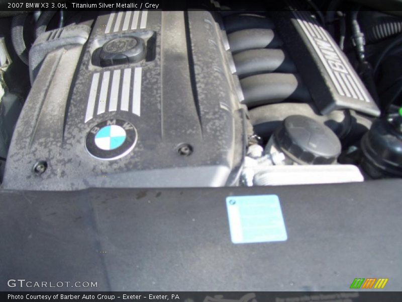 Titanium Silver Metallic / Grey 2007 BMW X3 3.0si