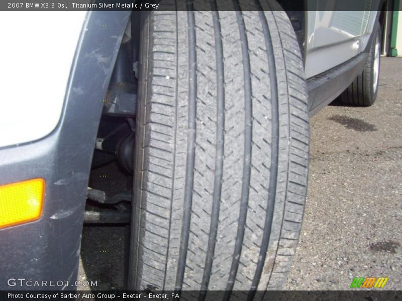 Titanium Silver Metallic / Grey 2007 BMW X3 3.0si