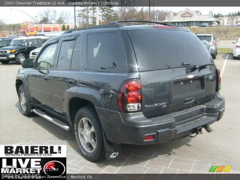 Graphite Metallic / Light Gray 2007 Chevrolet TrailBlazer LS 4x4