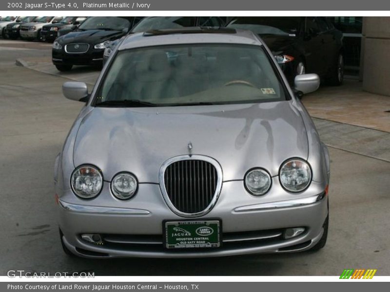 Platinum Metallic / Ivory 2002 Jaguar S-Type 4.0
