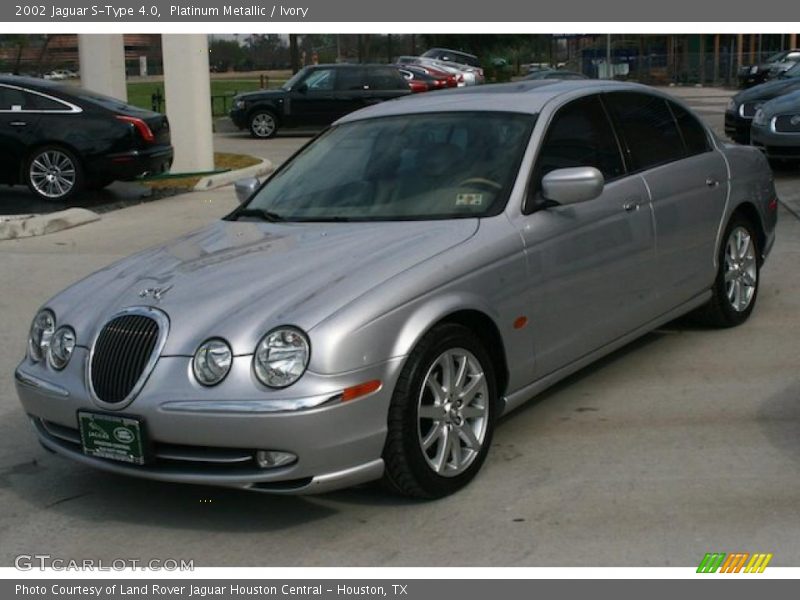 Platinum Metallic / Ivory 2002 Jaguar S-Type 4.0