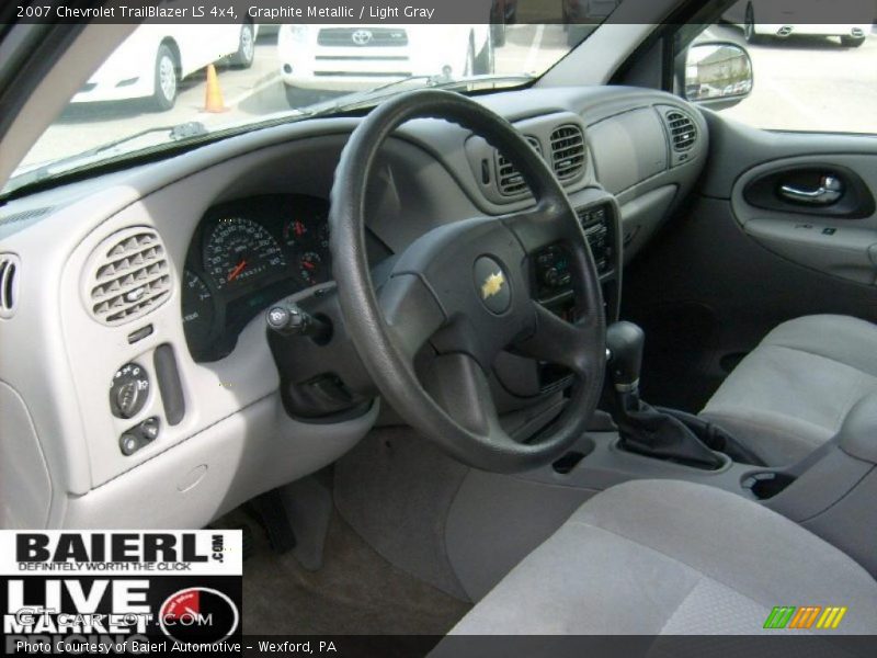Graphite Metallic / Light Gray 2007 Chevrolet TrailBlazer LS 4x4