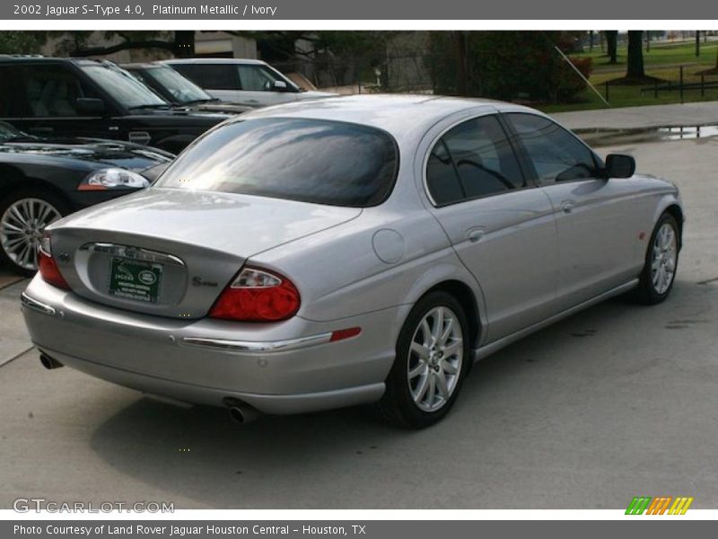Platinum Metallic / Ivory 2002 Jaguar S-Type 4.0