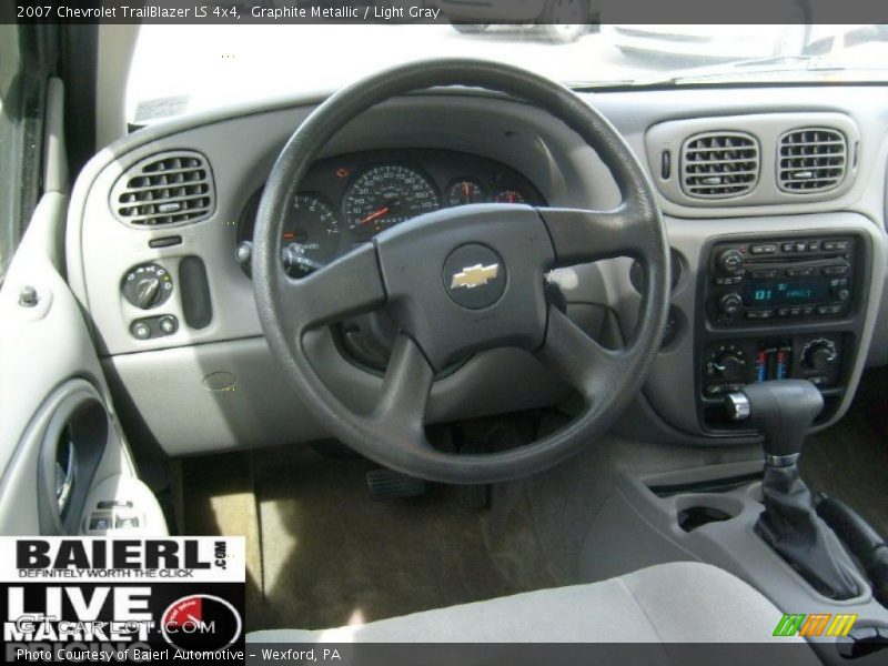Graphite Metallic / Light Gray 2007 Chevrolet TrailBlazer LS 4x4