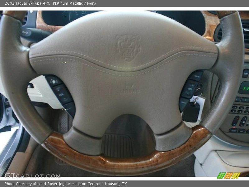 Platinum Metallic / Ivory 2002 Jaguar S-Type 4.0
