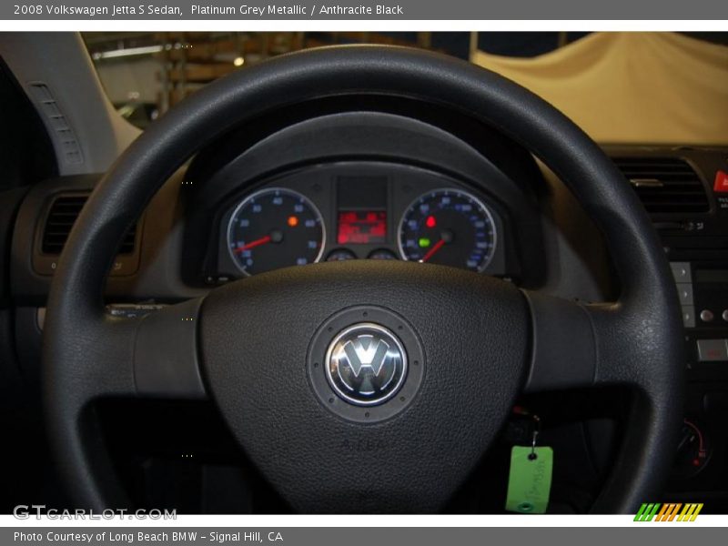 Platinum Grey Metallic / Anthracite Black 2008 Volkswagen Jetta S Sedan