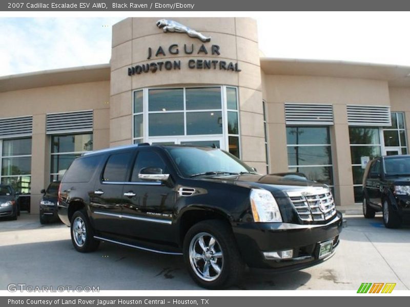 Black Raven / Ebony/Ebony 2007 Cadillac Escalade ESV AWD