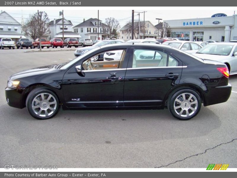 Black / Sand 2007 Lincoln MKZ AWD Sedan