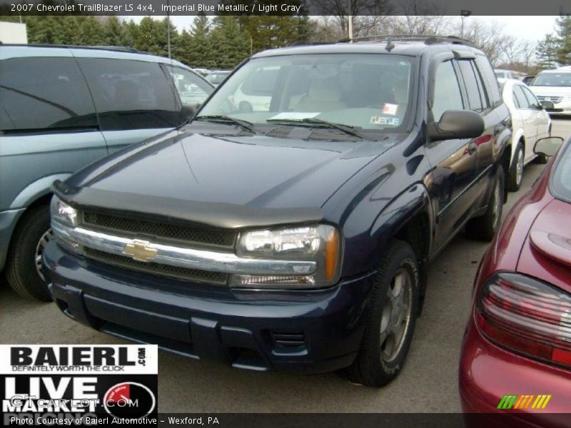 Imperial Blue Metallic / Light Gray 2007 Chevrolet TrailBlazer LS 4x4