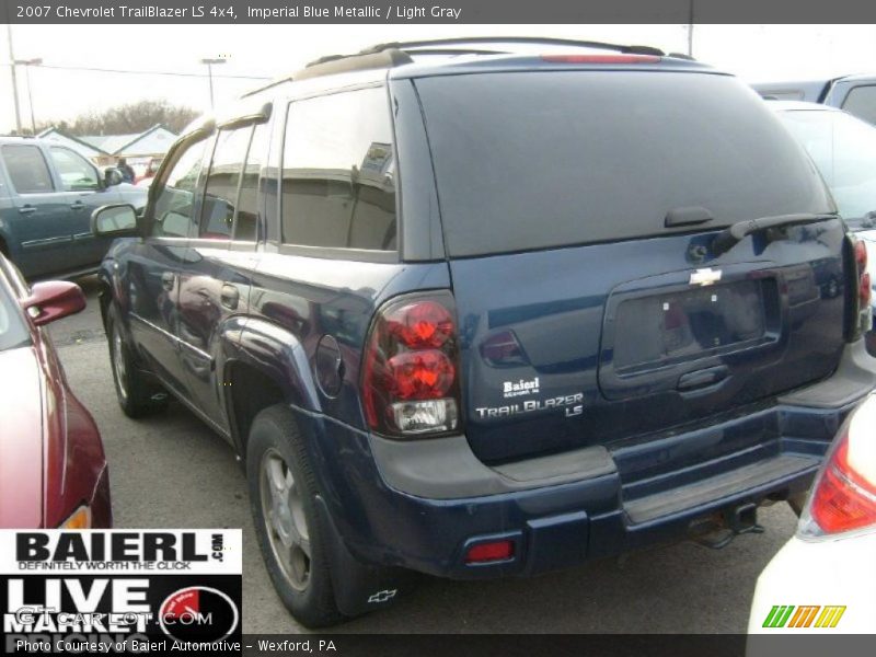 Imperial Blue Metallic / Light Gray 2007 Chevrolet TrailBlazer LS 4x4