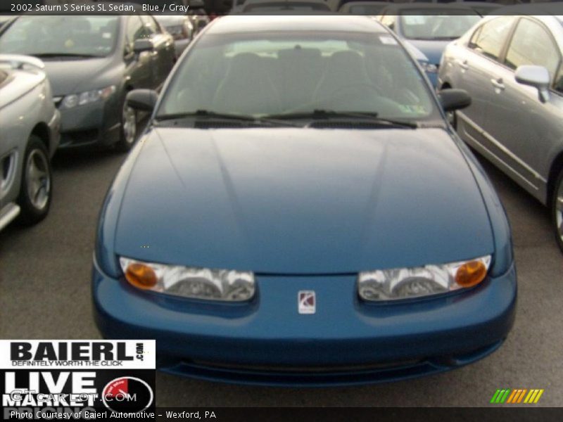 Blue / Gray 2002 Saturn S Series SL Sedan