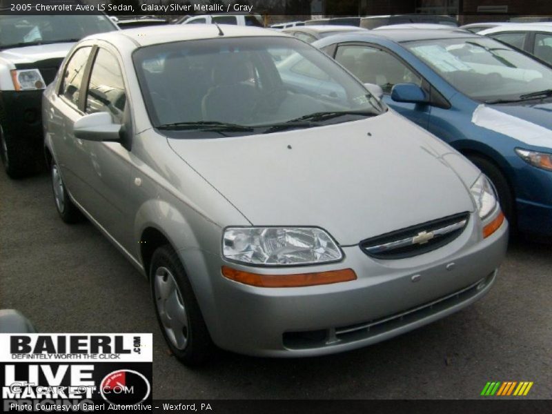 Galaxy Silver Metallic / Gray 2005 Chevrolet Aveo LS Sedan