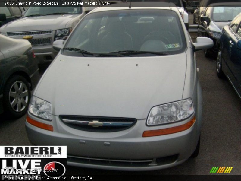 Galaxy Silver Metallic / Gray 2005 Chevrolet Aveo LS Sedan