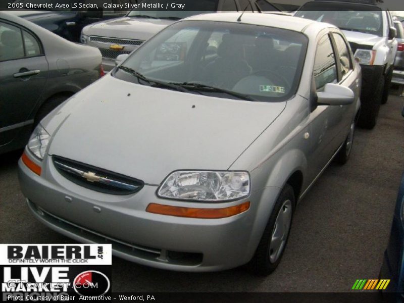 Galaxy Silver Metallic / Gray 2005 Chevrolet Aveo LS Sedan