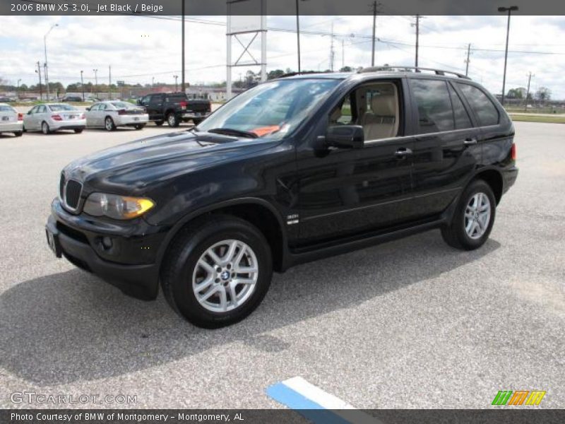 Jet Black / Beige 2006 BMW X5 3.0i