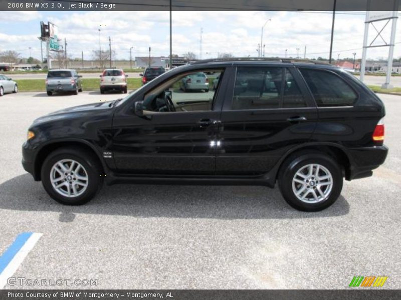 Jet Black / Beige 2006 BMW X5 3.0i