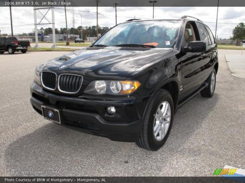 Jet Black / Beige 2006 BMW X5 3.0i