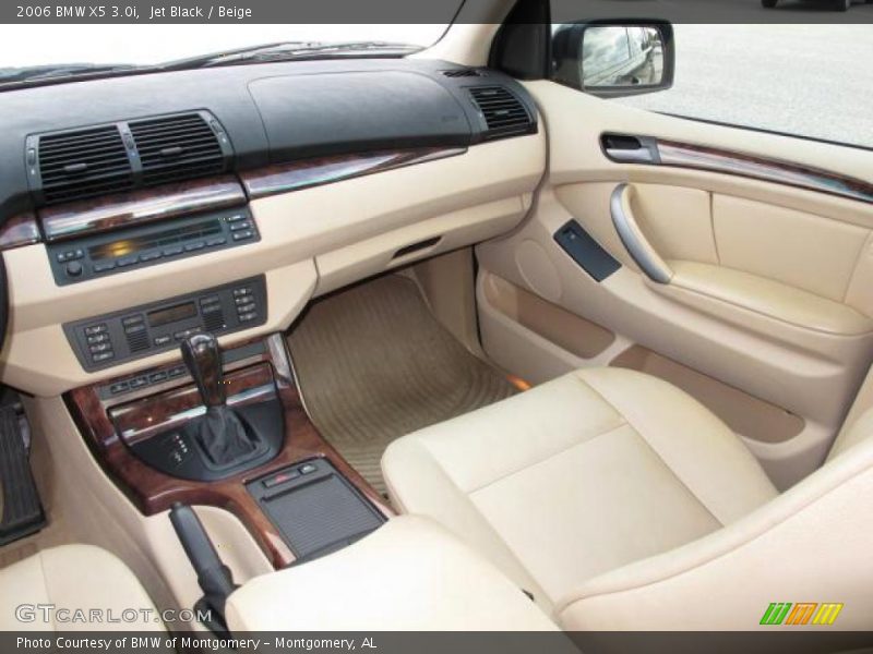 Jet Black / Beige 2006 BMW X5 3.0i