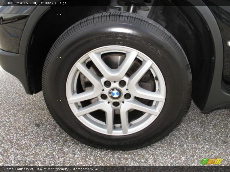 Jet Black / Beige 2006 BMW X5 3.0i