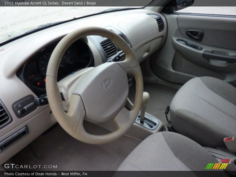  2002 Accent GL Sedan Beige Interior