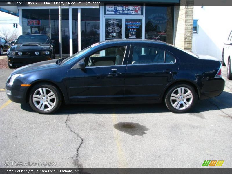 Black Ebony / Medium Light Stone 2008 Ford Fusion SEL