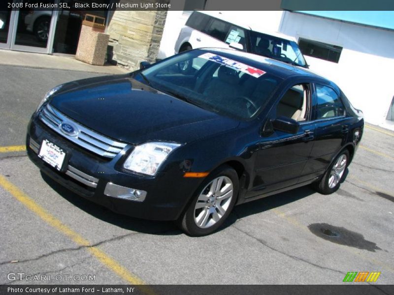Black Ebony / Medium Light Stone 2008 Ford Fusion SEL