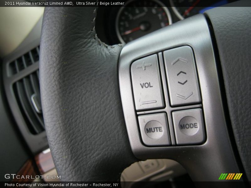 Controls of 2011 Veracruz Limited AWD