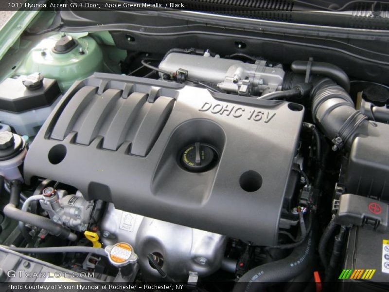  2011 Accent GS 3 Door Engine - 1.6 Liter DOHC 16-Valve VVT 4 Cylinder