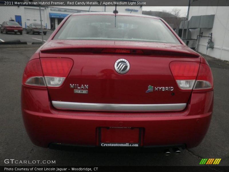 Red Candy Metallic / Agate/Medium Light Stone 2011 Mercury Milan Hybrid Premier