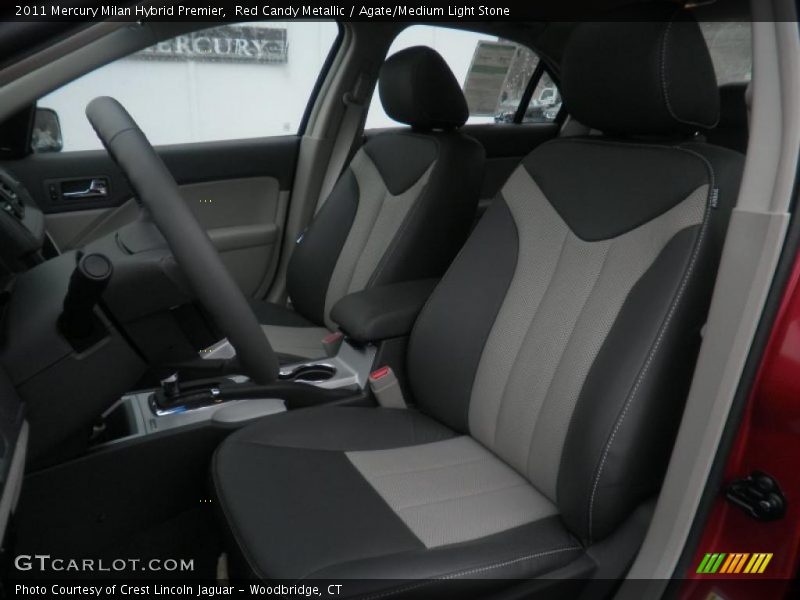  2011 Milan Hybrid Premier Agate/Medium Light Stone Interior