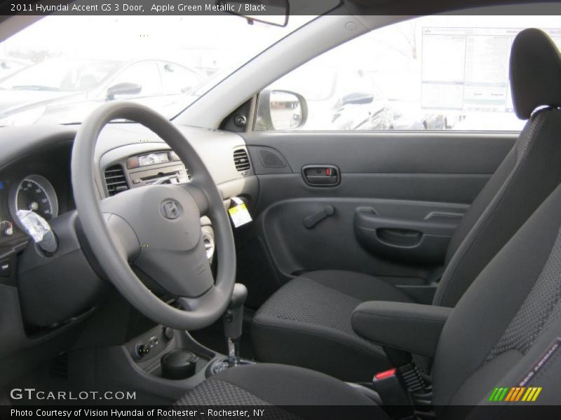  2011 Accent GS 3 Door Black Interior