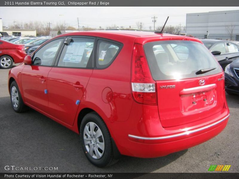 Chilipepper Red / Beige 2011 Hyundai Elantra Touring GLS