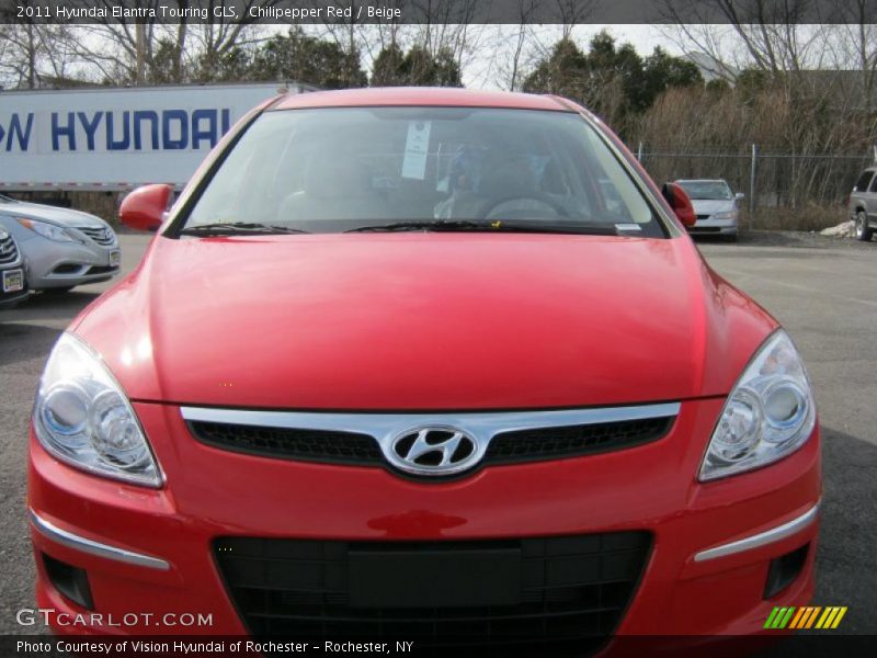 Chilipepper Red / Beige 2011 Hyundai Elantra Touring GLS