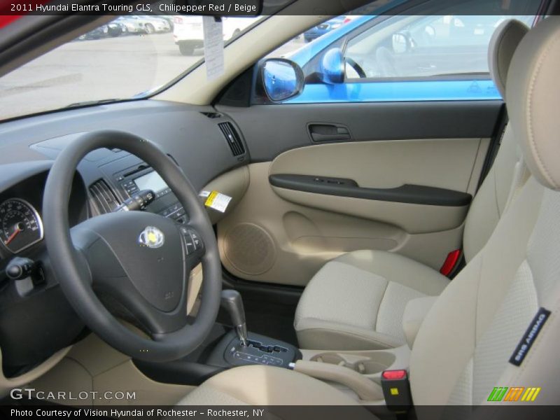 Chilipepper Red / Beige 2011 Hyundai Elantra Touring GLS