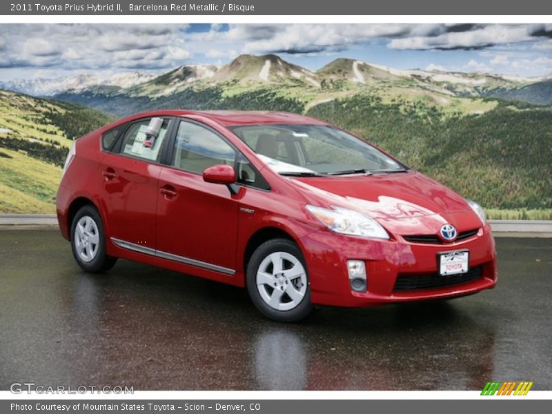 Barcelona Red Metallic / Bisque 2011 Toyota Prius Hybrid II