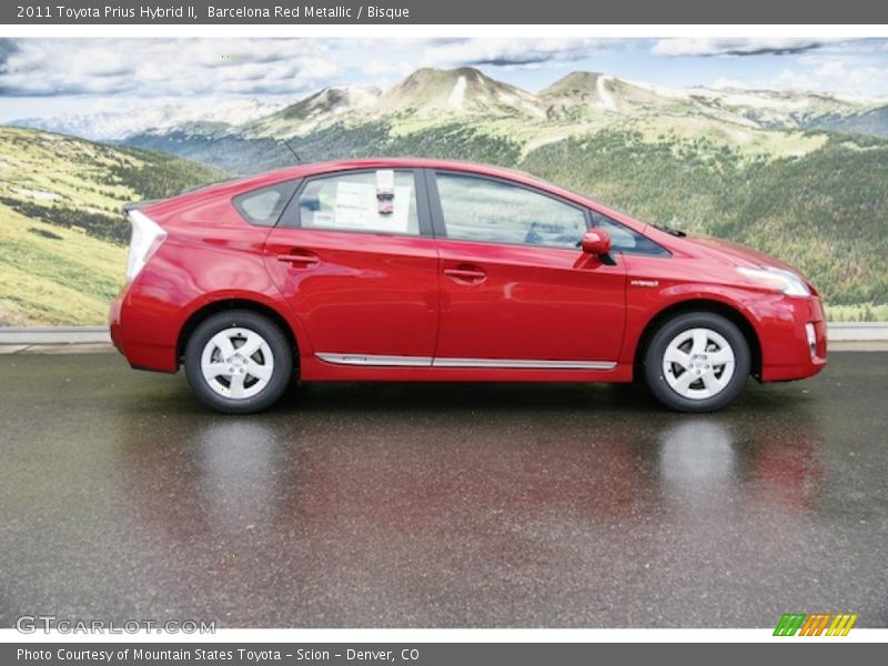 Barcelona Red Metallic / Bisque 2011 Toyota Prius Hybrid II