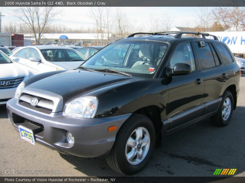 Black Obsidian / Gray 2006 Hyundai Santa Fe GLS 4WD