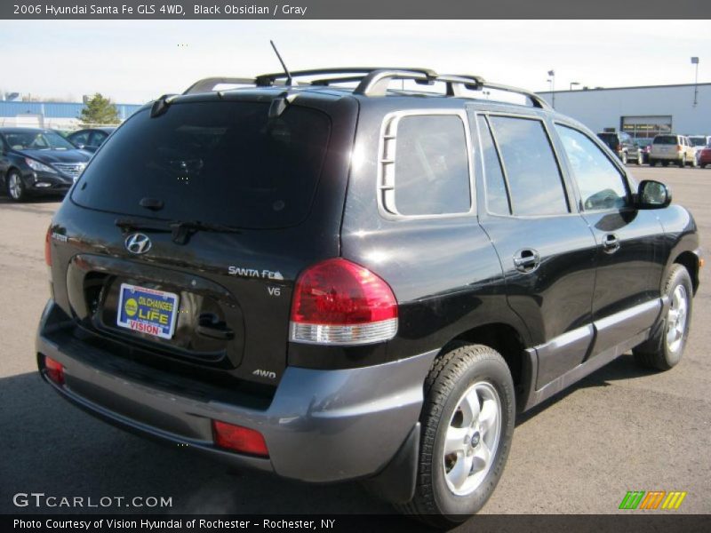 Black Obsidian / Gray 2006 Hyundai Santa Fe GLS 4WD