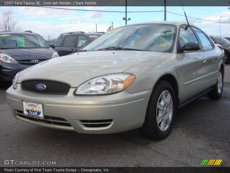 Gold Ash Metallic / Dark Pebble 2007 Ford Taurus SE