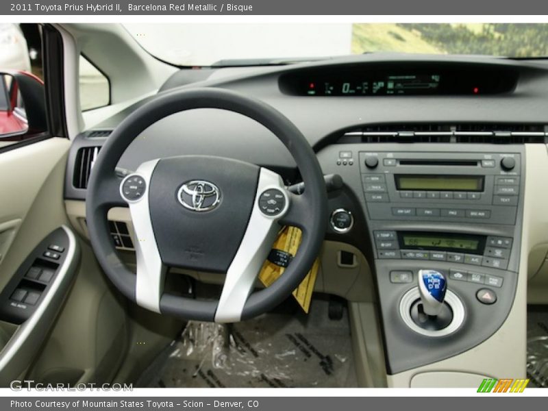 Barcelona Red Metallic / Bisque 2011 Toyota Prius Hybrid II