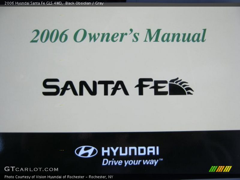 Black Obsidian / Gray 2006 Hyundai Santa Fe GLS 4WD