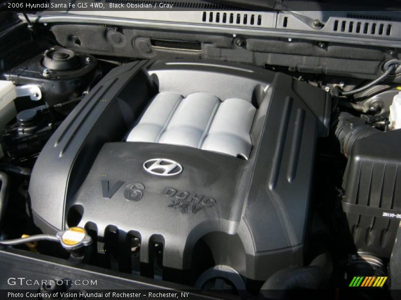Black Obsidian / Gray 2006 Hyundai Santa Fe GLS 4WD