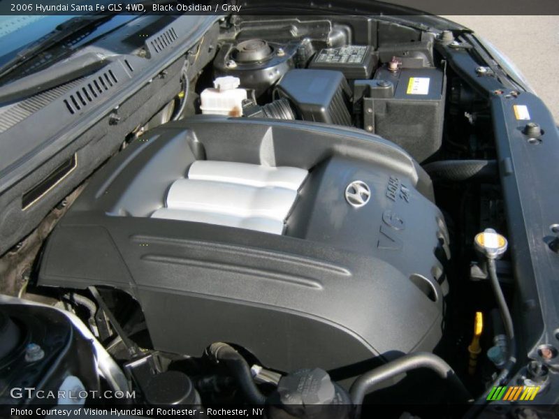 Black Obsidian / Gray 2006 Hyundai Santa Fe GLS 4WD