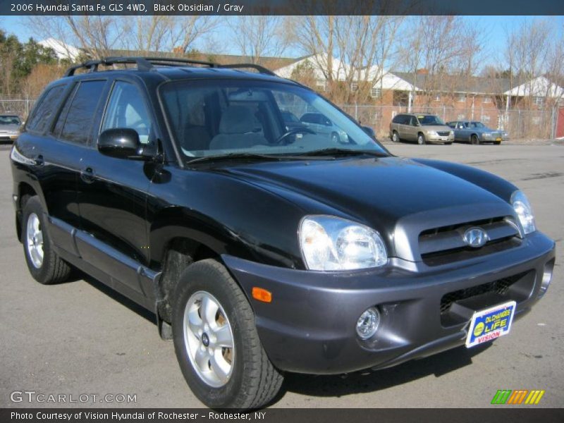 Black Obsidian / Gray 2006 Hyundai Santa Fe GLS 4WD