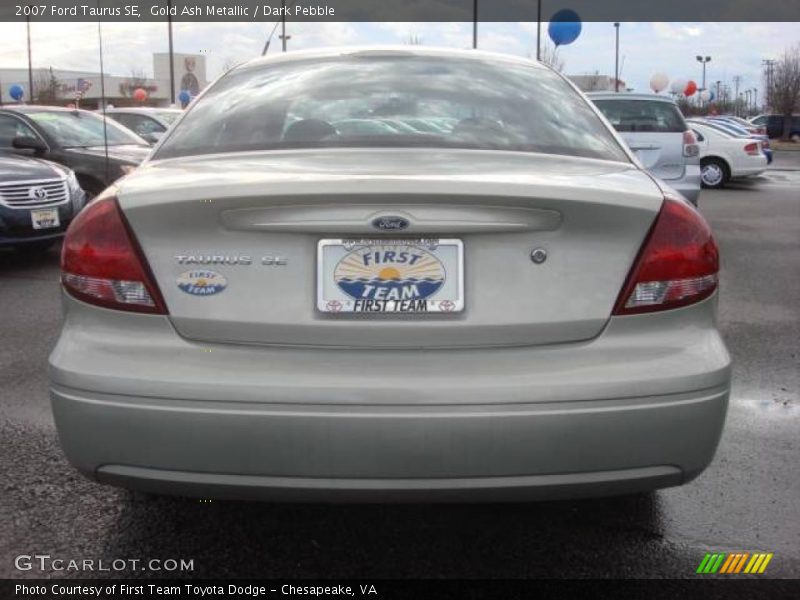 Gold Ash Metallic / Dark Pebble 2007 Ford Taurus SE