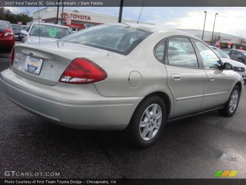 Gold Ash Metallic / Dark Pebble 2007 Ford Taurus SE