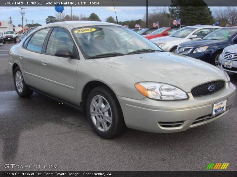 Gold Ash Metallic / Dark Pebble 2007 Ford Taurus SE