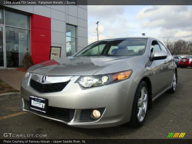 Palladium Metallic / Ebony 2009 Acura TSX Sedan