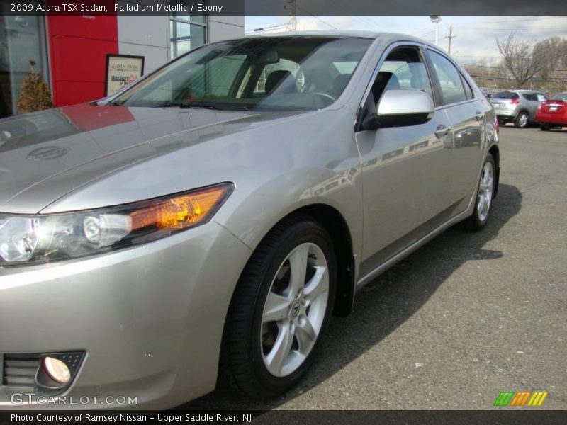 Palladium Metallic / Ebony 2009 Acura TSX Sedan